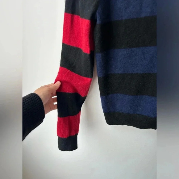 Equipment Black and Red Striped Sweater - Picture 11 of 12